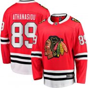 Maillot Hockey Chicago Blackhawks Andreas Athanasiou Domicile Breakaway Rouge