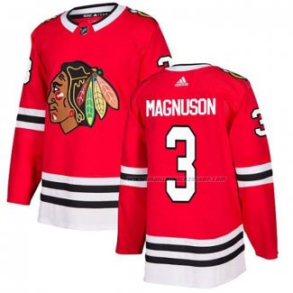 Maillot Hockey Chicago Blackhawks Keith Magnuson Domicile Authentique Rouge