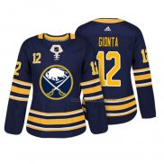 Maillot Hockey Femme Buffalo Sabres Brian Gionta Authentique Joueur Bleu