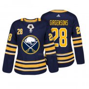 Maillot Hockey Femme Buffalo Sabres Zemgus Girgensons Authentique Joueur Bleu