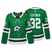 Maillot Hockey Femme Dallas Stars Kari Lehtonen Authentique Joueur Vert