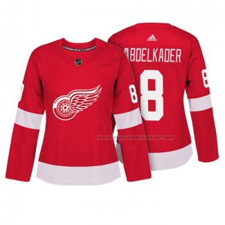 Maillot Hockey Femme Detroit Red Wings Justin Abdelkader Authentique Joueur Rouge