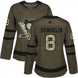 Maillot Hockey Femme Pittsburgh Penguins Brian Dumoulin 2018 Salute To Service Vert Militar