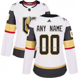 Maillot Hockey Femme Vegas Golden Knights Personnalise Exterieur Blanc