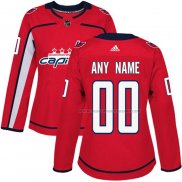 Maillot Hockey Femme Washington Capitals Personnalise Domicile Rouge