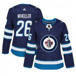 Maillot Hockey Femme Winnipeg Jets Blake Wheeler Domicile Authentique Joueur Bleu