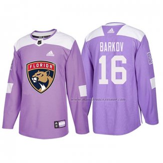 Maillot Hockey Florida Panthers Aleksander Barkov 2018 Fights Cancer Volet