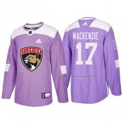 Maillot Hockey Florida Panthers Derek Mackenzie 2018 Fights Cancer Volet