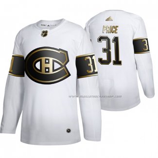 Maillot Hockey Golden Edition Montreal Canadiens Carey Price Authentique Blanc