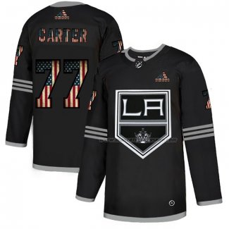 Maillot Hockey Los Angeles Kings Jeff Carter 2020 USA Flag Noir