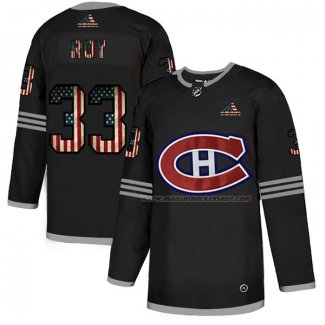 Maillot Hockey Montreal Canadiens Patrick Roy 2020 USA Flag Noir