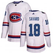 Maillot Hockey Montreal Canadiens Serge Savard Authentique 2017 100 Classic Blanc