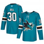 Maillot Hockey San Jose Sharks Aaron Dell Authentique Domicile Vert