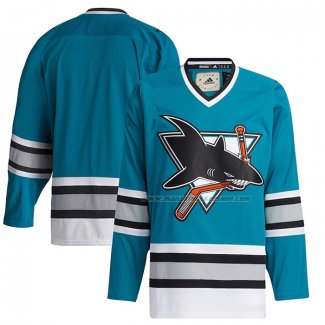 Maillot Hockey San Jose Sharks Classics Authentique Blank Vert