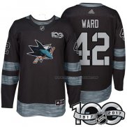 Maillot Hockey San Jose Sharks Joel Ward 1917-2017 100th Anniversaire Noir