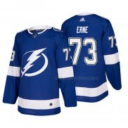 Maillot Hockey Tampa Bay Lightning Adam Erne Domicile Authentique Joueur Bleu