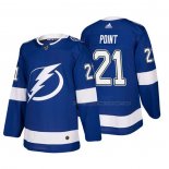 Maillot Hockey Tampa Bay Lightning Brayden Point Domicile Authentique Joueur Bleu