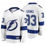 Maillot Hockey Tampa Bay Lightning Cameron Gaunce 2019 Exterieur Breakaway Blanc