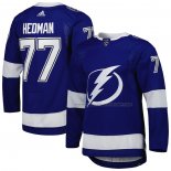 Maillot Hockey Tampa Bay Lightning Victor Hedman Domicile Authentique Bleu