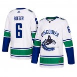 Maillot Hockey Vancouver Canucks Brock Boeser Authentique Exterieur Blanc