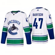 Maillot Hockey Vancouver Canucks Sven Baertschi Exterieur Premier 2017-2018 Blanc