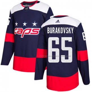 Maillot Hockey Washington Capitals Andre Burakovsky Authentique 2018 Stadium Series Bleu