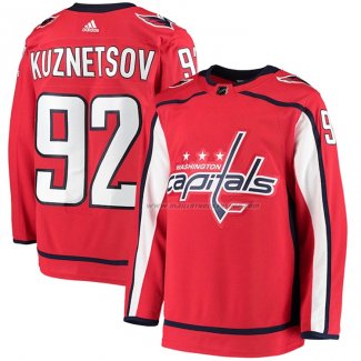 Maillot Hockey Washington Capitals Evgeny Kuznetsov Domicile Authentique Rouge