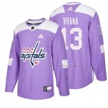 Maillot Hockey Washington Capitals Jakub Vrana 2018 Fights Cancer Volet