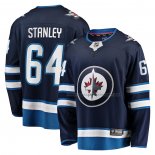 Maillot Hockey Winnipeg Jets Logan Stanley Domicile Premier Breakaway Bleu