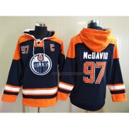 Veste a Capuche Edmonton Oilers Connor Mcdavid Bleu