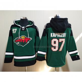 Veste a Capuche Minnesota Wild Kirill Kaprizov Vert