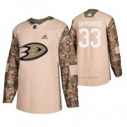 Maillot Hockey Anaheim Ducks Jakob Silfverberg Veterans Day Camouflage