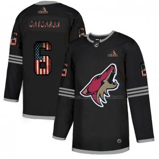 Maillot Hockey Arizona Coyotes Jakob Chychrun 2020 USA Flag Noir