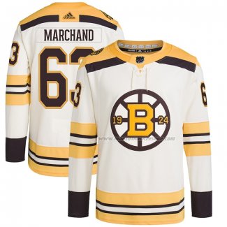 Maillot Hockey Boston Bruins Brad Marchand Primegreen Authentique Pro Creme