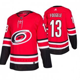 Maillot Hockey Carolina Hurricanes Warren Foegele Domicile Authentique Rouge