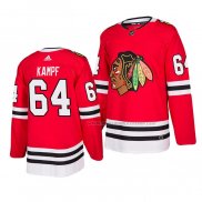 Maillot Hockey Chicago Blackhawks David Kampf Domicile Authentique 2019-20 Rouge