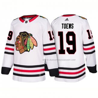 Maillot Hockey Chicago Blackhawks Jonathan Toews Exterieur 2018 Blanc