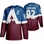 Maillot Hockey Colorado Avalanche Gabriel Landeskog 2020 Stadium Series Bleu