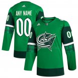Maillot Hockey Columbus Blue Jackets 2023 St. Patrick's Day Authentique Personnalise Vert