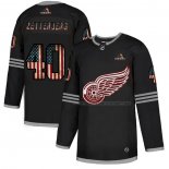 Maillot Hockey Detroit Red Wings Henrik Zetterberg 2020 USA Flag Noir