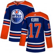 Maillot Hockey Edmonton Oilers Jari Kurri Alterner Authentique Bleu