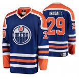 Maillot Hockey Edmonton Oilers Leon Draisaitl Bleu