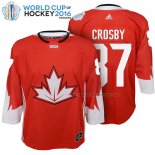 Maillot Hockey Enfant Canada Sidney Crosby 2016 World Cup Rouge