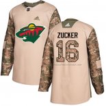 Maillot Hockey Enfant Minnesota Wild Jason Zucker Authentique 2017 Veterans Day Camouflage