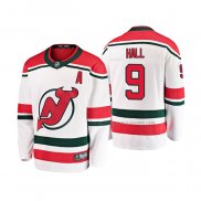 Maillot Hockey Enfant New Jersey Devils Taylor Hall Alterner Breakaway Blanc