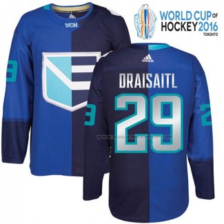 Maillot Hockey Europa Leon Draisaitl Premier 2016 World Cup Bleu