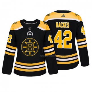 Maillot Hockey Femme Boston Bruins David Backes Authentique Joueur Noir