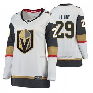 Maillot Hockey Femme Vegas Golden Knights Marc Andre Fleury Exterieur Breakaway Joueur Blanc