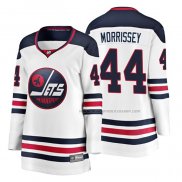 Maillot Hockey Femme Winnipeg Jets Josh Morrissey Heritage Breakaway Blanc