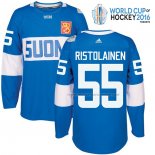 Maillot Hockey Finlandia Rasmus Ristolainen Premier 2016 World Cup Bleu